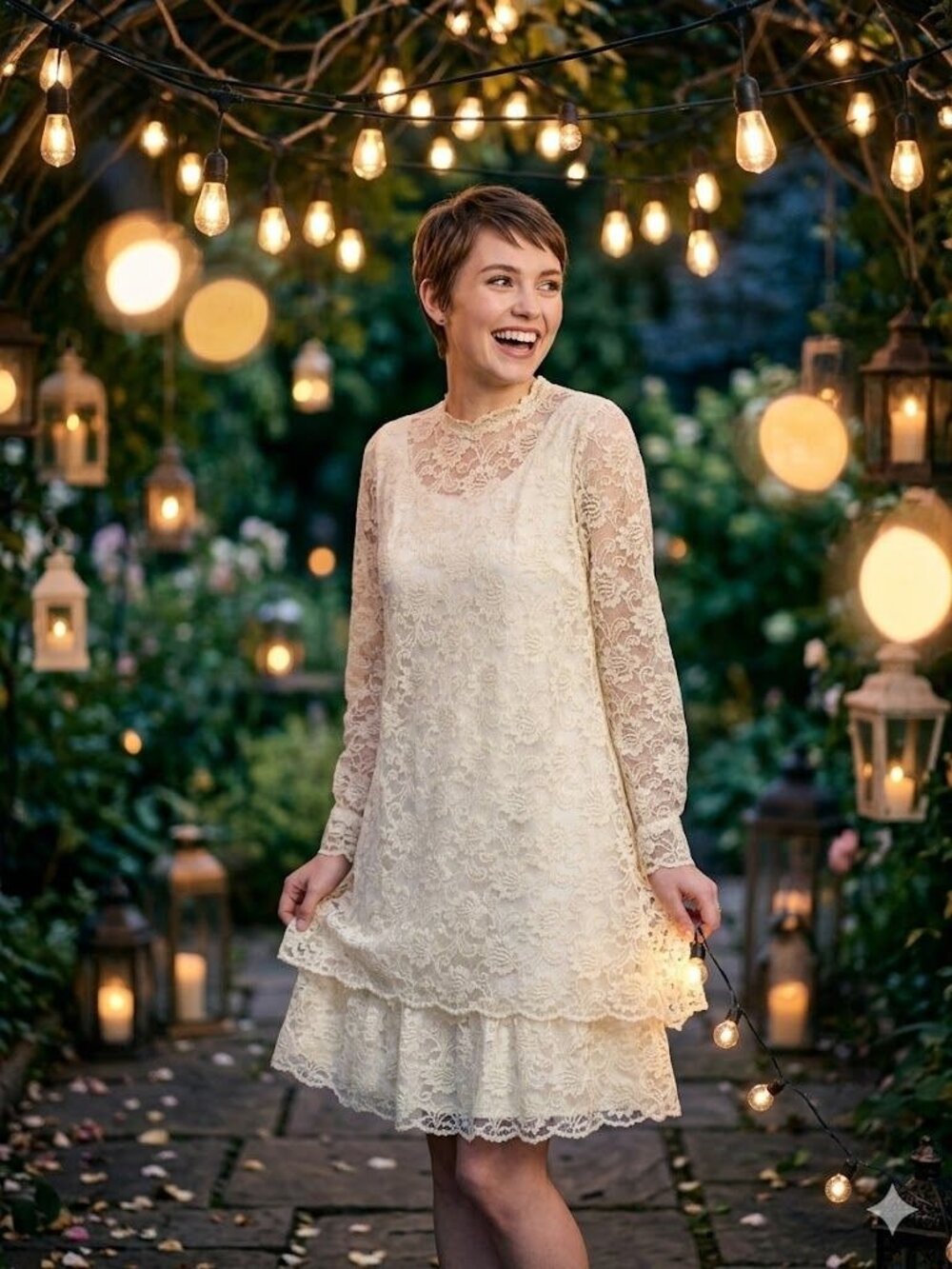 Vintage 60s Emma Domb Lace Wedding Dress Mod Regency Core Bridal Gown Sheath Whi